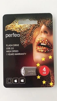 Флешка Prefeo Metal Mini 4 GB USB 2.0