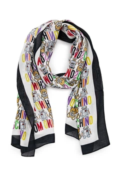 Шарф Moschino женский белый (50180-4)