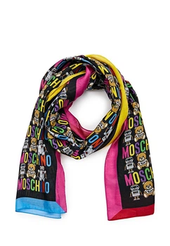 Шарф Moschino женский черный (50180-1)