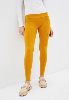 Женские трикотажные леггинсы-брюки с тормозами Подіум 13477-MUSTARD XL Горчичный