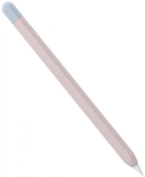 Чехол STR Two Color Silicone Sleeve for Apple Pencil 2 - Pink/Light Blue