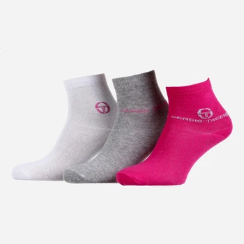 Набор носков Sergio Tacchini 13896812-2 36-41 3 пары Белый/Розовый/Серый (3349607015190)