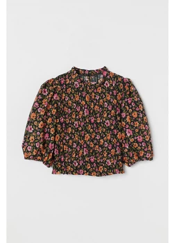 Блуза H&M 32 Черный 0922625_цветоч_05