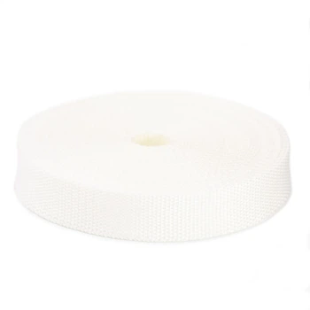 Лента ременная полипропилен Aramitex, 25 мм White 10 yard (9,2 м)