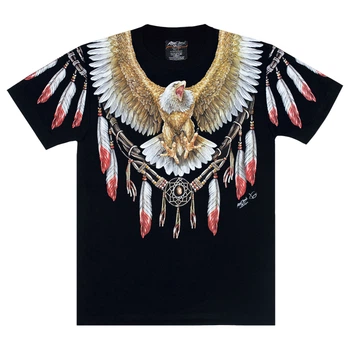 Футболка Rock Chang Indian Eagle (светится в темноте) Черный, Размер L