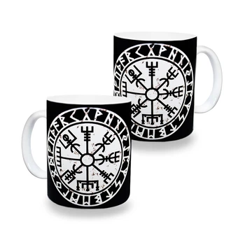 Чашка Рунічний компас Вегвізир (Vegvisir)