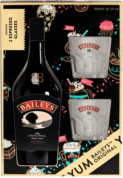 Ликер Baileys Original 0.7 л 17% + 2 espresso стакана (5011013936205)