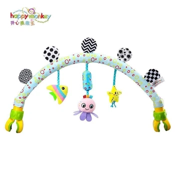 Розвиваюча Дуга для коляски Happy Monkey H168192-3B БЛАКИТНЯ