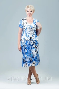 Костюм женский юбочный Petro Soroka МС-1556-01 котон 50