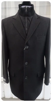 Пальто мужское утепленное West-fashion UM-08 черное 50,188