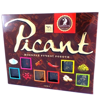 Набор шоколада ручной работы Picant Shoud`e 180г