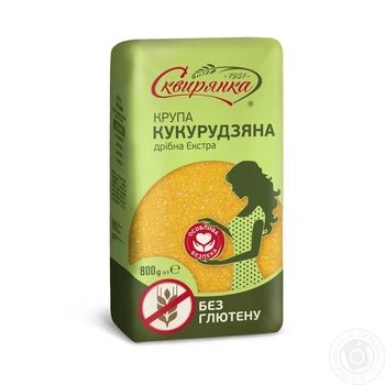 Крупа кукурудзяна Екстра без глютену Сквірянка 800г