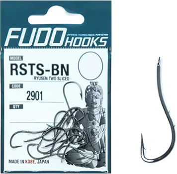 Крючки Fudo Hooks Ryuusen Two Sliced Black 20 4 г 16 шт (FHBN29018)