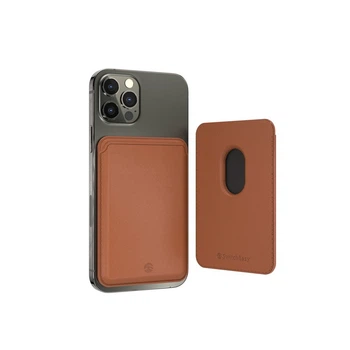 Магнитный карман-кошелек Switcheasy MagWallet для iPhone 12/12 Pro/12 Pro Max/13/13 Pro/13 Pro Max коричневый (GS-103-168-229-146)