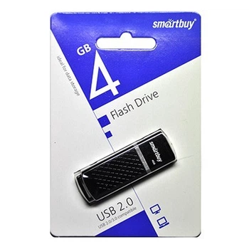 USB Flash - накопитель Smartbuy 4GB Quartz series Black