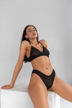 Комплект білизни Viychuk Lia XL Чорний