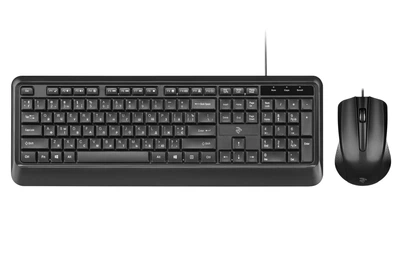 Комплект 2Е MK404 USB Black (2E-MK404UB)