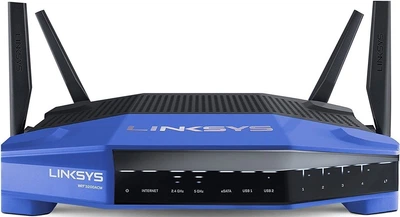 Маршрутизатор LINKSYS WRT3200ACM AC3200, 4xGE LAN, 1xGE WAN, 1xUSB3.0, USB2.0/eSATA, 4х внешн. ант. (WRT3200ACM-EU)