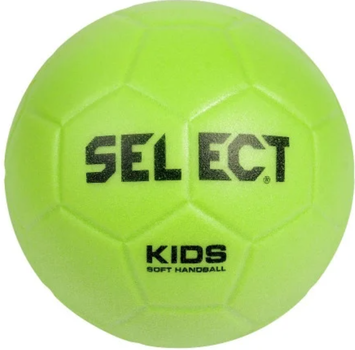 Дитячий гандбольний м'яч Select Soft Kids, розмір 0, м'яка гума, яскраво-лаймовий.(OB_1E0672E92E74)