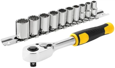 Набір торцевих головок 1/4" Stanley STMT82666-0 у металевому тримачі 11 предметів (STMT82666-0)