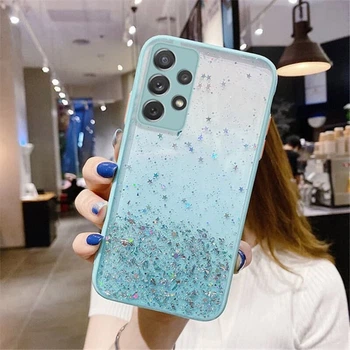 Чехол Stardust с цветными бортиками для Samsung A23/M23 Бирюзовый
