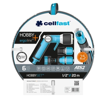 Zestaw do nawadniania Cellfast HOBBY ATS2 wąż 1/2" 20 m + zestaw złączy ERGO (5901828856952)