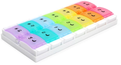Органайзер для таблеток на 7 дней МVM PC-12 COLOR разноцветный (PC-12 COLOR)
