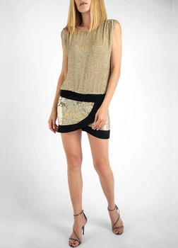 Платье Pinko 40 Золотой (1B1077 Z1KQ HK1-40)