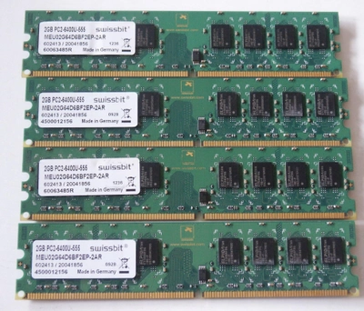 Оперативная память SWISSBIT ( Германия ) PC2-6400 2048 MB ( 2GB DDR2-800 ) Б/У