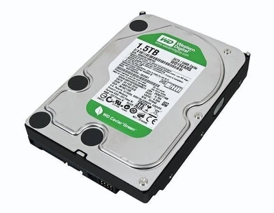 Жесткий диск WESTERN DIGITAL 1.5TB WD Caviar Green WD15EARS ( 1500 GB ) SATA2 5400rpm 64MB SATAII Б/У