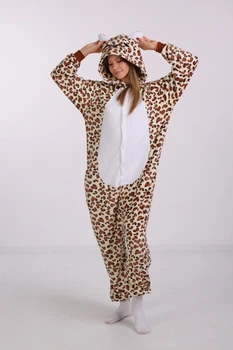 Піжама Кігурумі Kigurumi Леопард Для Дітей І Підлітків Коричневий 175-182 см. (1039/1)