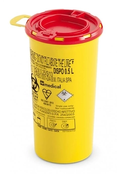 DISPO 0,5 л, контейнер для сбора игл и медицинских отходов