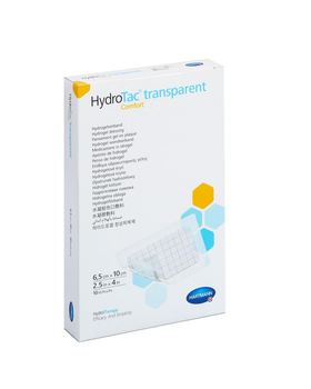 Пов`язка гідрогелева HydroTac® transparent Comfort / ГідроТак транспарент Комфорт 6,5см x 10см 1шт.