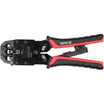 Кліщі Yato для обжиму і зачистки проводів тип RJ45 / RJ10 / RJ11 (YT-22443)
