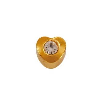 Серьги для ушей Studex R502 Y-4 сердце с хрусталем