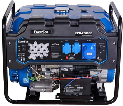 Генератор бензиновий EnerSol EPG-7500SE 7/7.5 кВт електричний пуск AVR