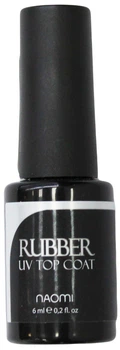 Закрепитель для гель-лака каучуковый Naomi Rubber UV Top Coat 6 мл