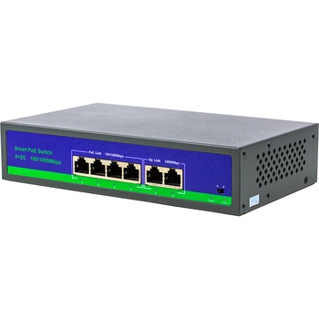 PoE коммутатор 4ch 100Mbps+2G uplink