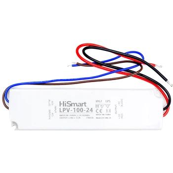 Блок питания HiSmart 24V, 4.2A, 100W, IP67