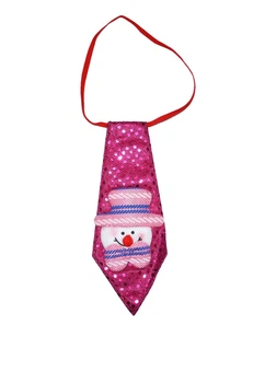 Галстук Kid friends Новогодние украшения 20х8 см малиновый (NY-41-03)
