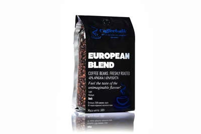 Кофе зерновой CoffeeBulk European blend 17/18scr 500г