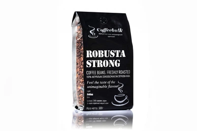 Кофе зерновой CoffeeBulk Robusta Strong 18scr 500г