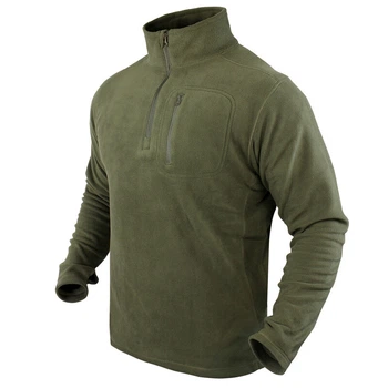 Флісовий светр Condor 1/4 Zip Fleece Pullover 607 Large, Олива (Olive)