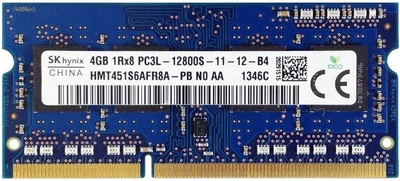 Оперативна пам'ять SK hynix 4 GB SO-DIMM DDR3L 1600 MHz (HMT451S6AFR8A-PBN0)