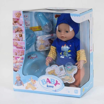 Пупс функціональний BL 034 A 8 функцій, з аксесуарами, в коробці