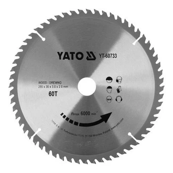 Диск пильный по дереву YATO 255X30X3.0X2.0 мм (YT-60733)