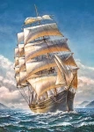 Пазлы CherryPazzi Парусник компании Грейс, 1000 элементов, 50x70 см, 30448