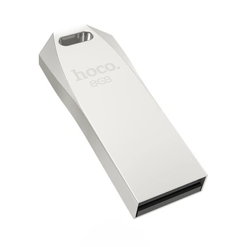 Флеш пам'ять HOCO UD4 (USB2.0) (8Gb) Сталевий
