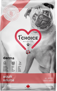 Сухой диетический корм для собак 1st Choice Adult Derma Дерма 12 кг (65672145121)