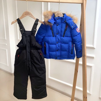 Комбінезон дитячий роздільний Canada Goose для хлопчиків 100см Синій (127)